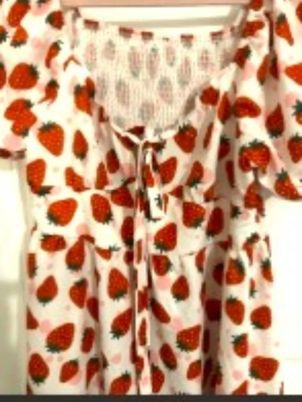 Strawberry Corset Short Sleeve Dress - 38 Bust - Large  NWT  CL5